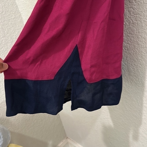 Loft Dress in Maroon and Navy in Size XS - Picture 7 of 9